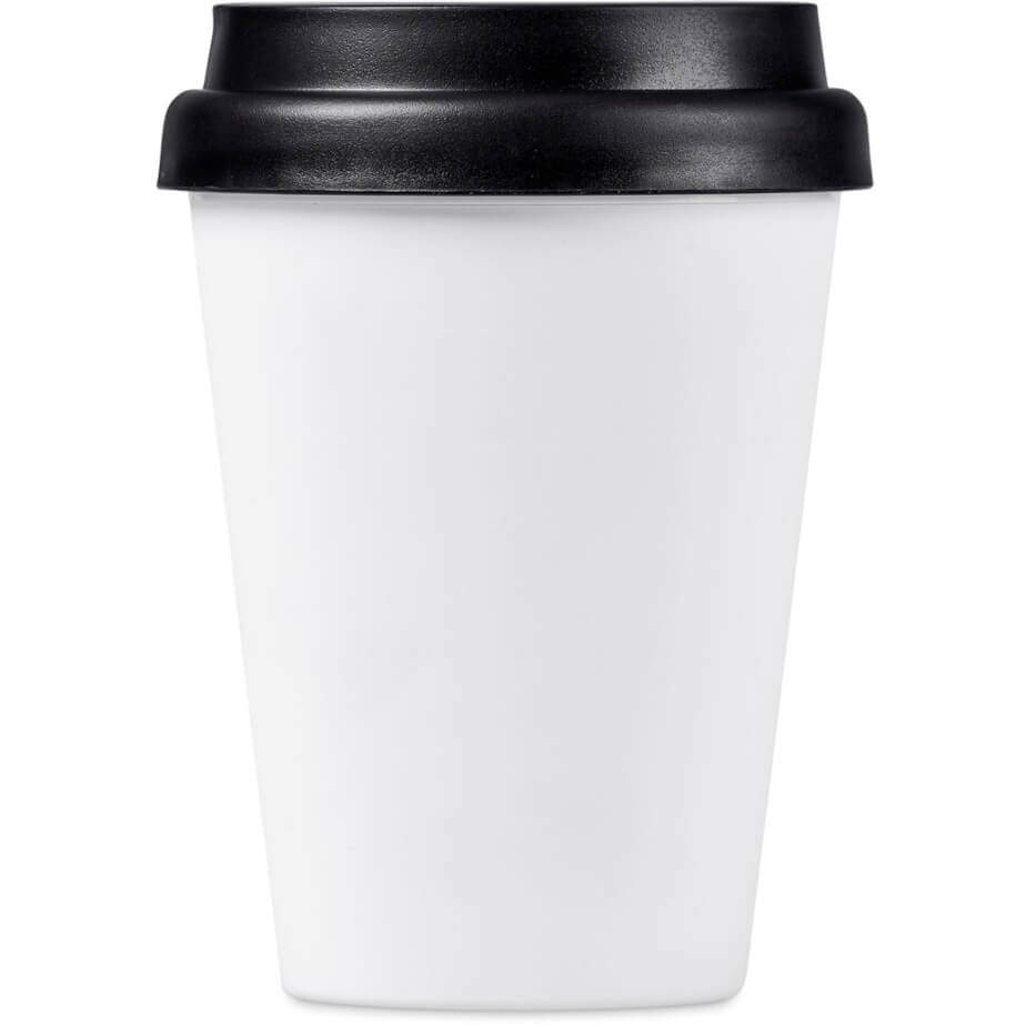 Altitude Perk Recycled Plastic Double-Wall Tumbler Solid White
